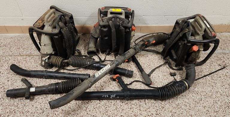 (3) Echo backpack Leaf Blowers