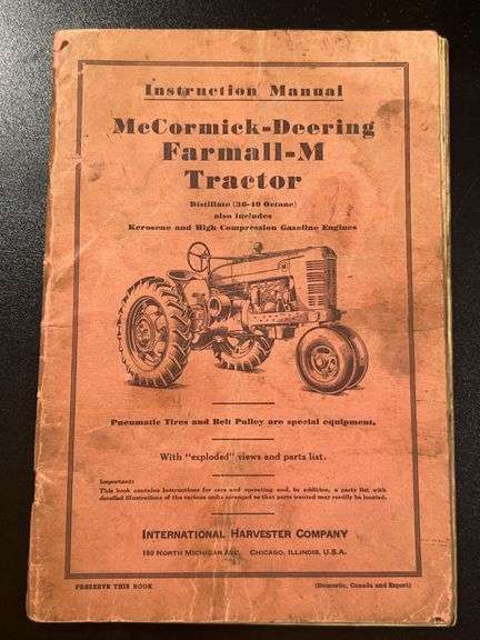 (AB) International Harvester Instruction Manual