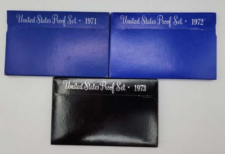 1971-1972-1973 United States Mint Proof Sets