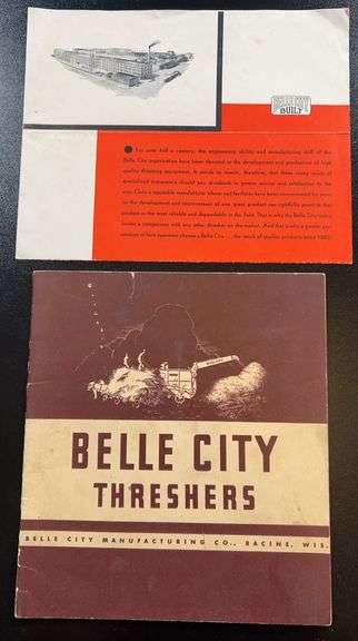 (AA) The Inside Story Of The Belle City Threshers Booklet & Pamphlet