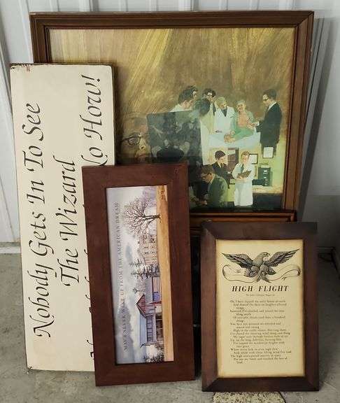 Airplane Frames, Pictures, Signs, & More
