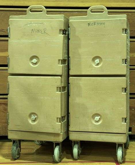 (2) Cambro Insulated Food Carts