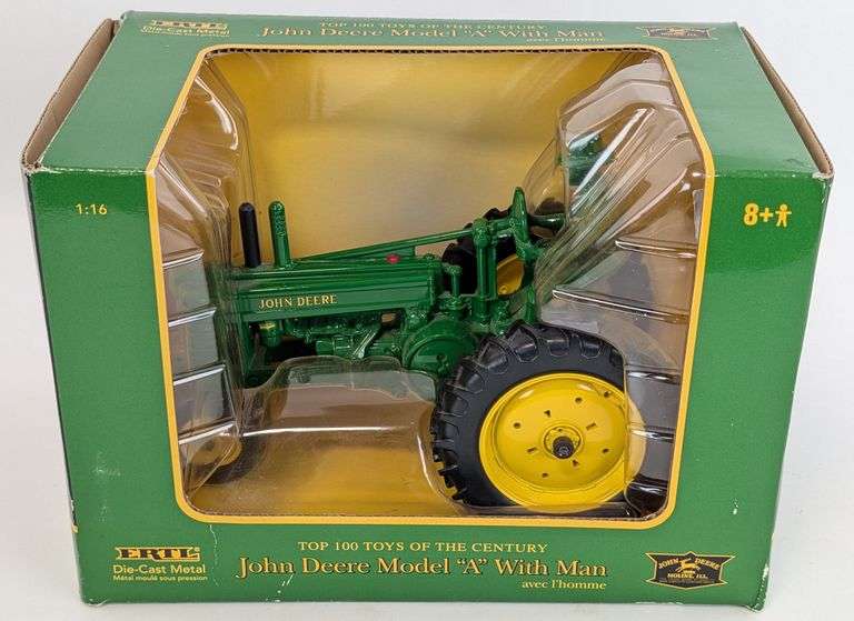 1/16 Ertl John Deere Model "A" Tractor with Man