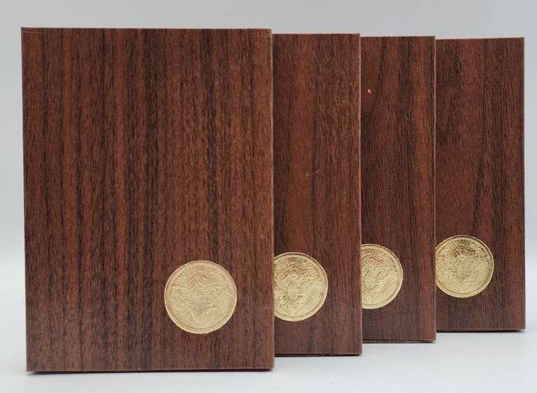 (4) 1971 United States Proof Brown Eisenhower Silver Dollars