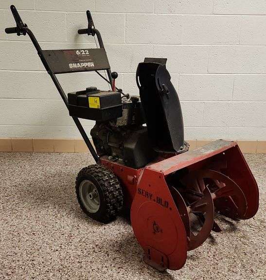 Snapper 6/22 Snow Thrower 22", 6 HP Tecumseh Gasoline Engine, Electric Start, Model No. 16223