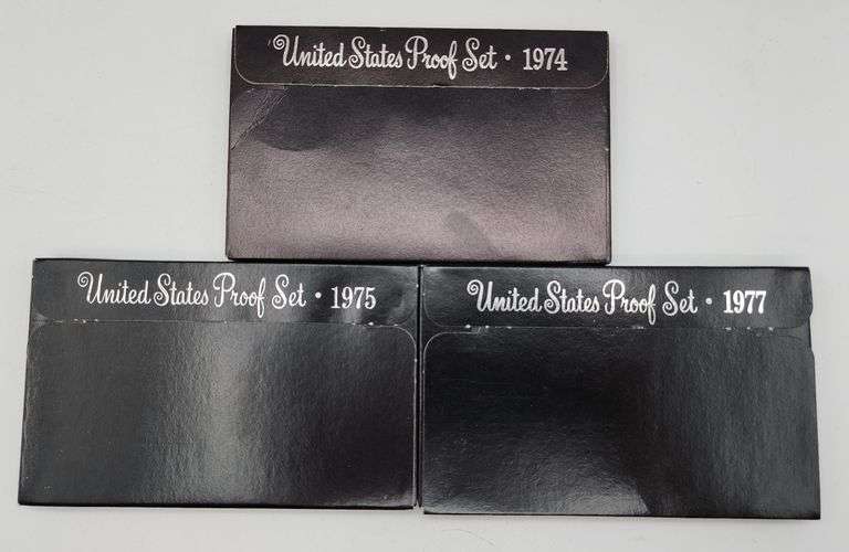 1974-1975-1977 United States Mint Proof Sets