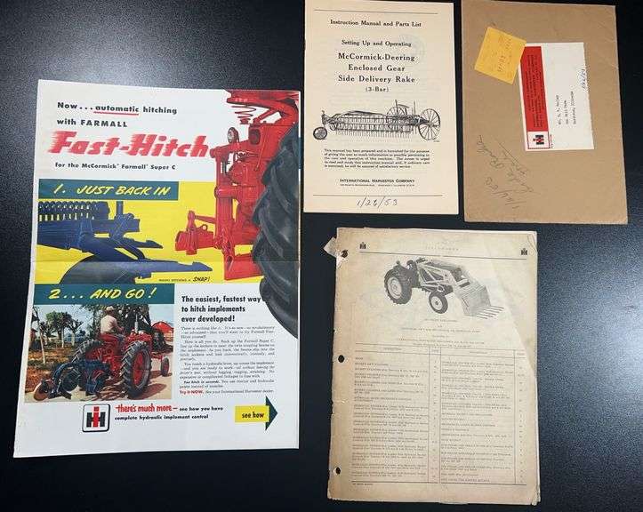 (AE) Mixed International Harvester Literature
