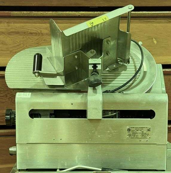 Globe Food Equipment Co. Manual Food Slicer Model 4850, 25"×17"×24"