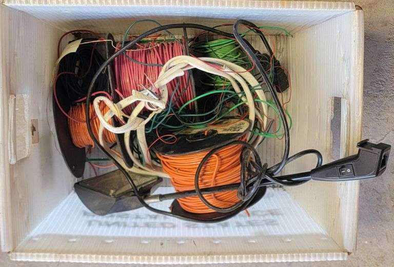 Wire Spools & Work Lamp