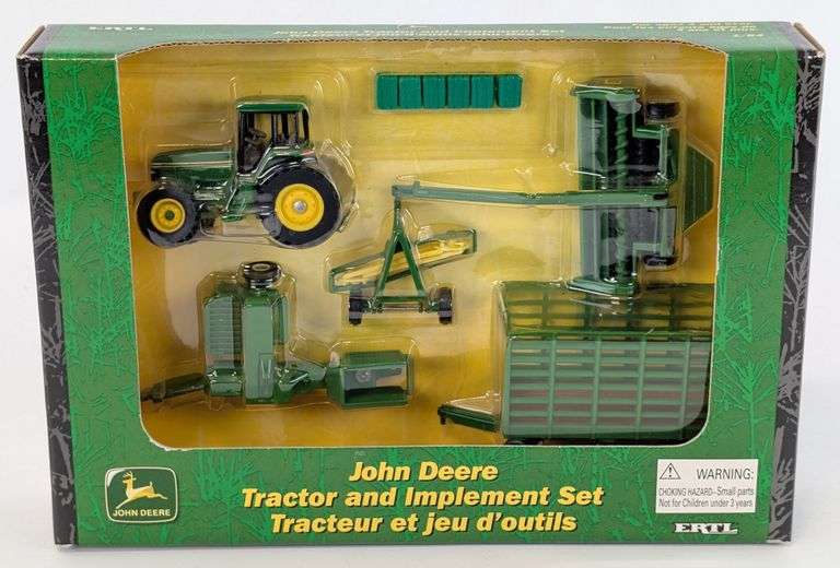 1/64 Ertl John Deere Tractor and Implement Set