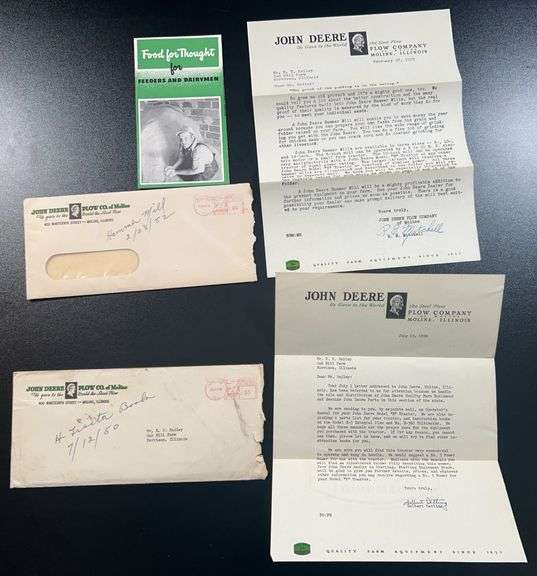 (AE) John Deere Sales Rep Letters