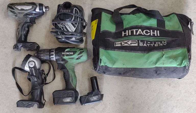 Hitachi Cordless Driver Drills & Flashlight with Charger