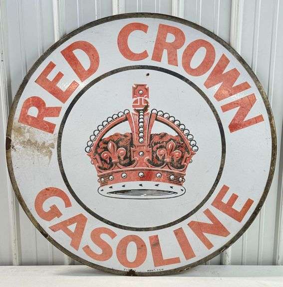42in Vintage SSP Red Crown Gasoline Advertising Sale