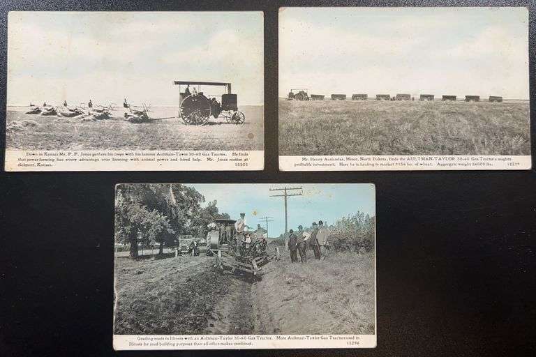 (AA) Aultman-Taylor 30-60 Tractor Post Cards