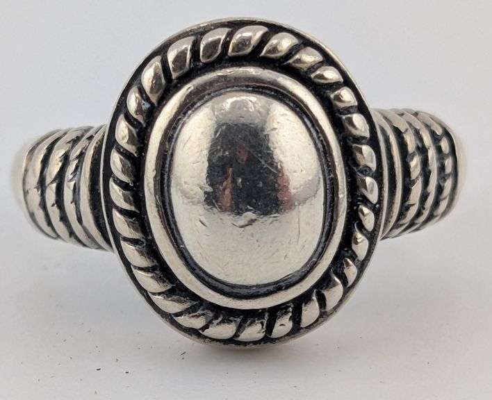 Vintage Sterling Rope Band Ring
