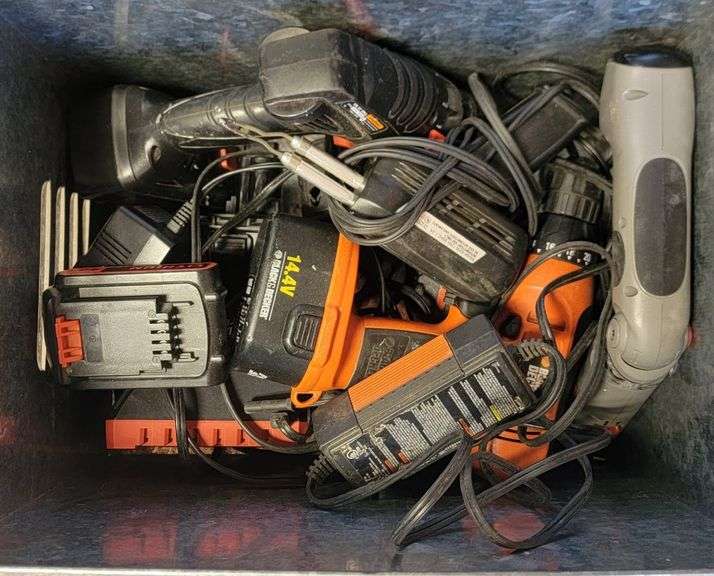 Black & Decker, Craftsman, & Drill Master Electric Drills, Weller Soldering Iron & Battery Chargers