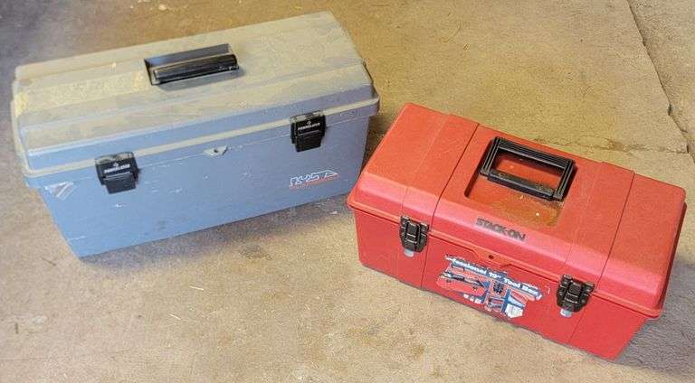 Stack-On & Flambeau Plastic Tool Boxes