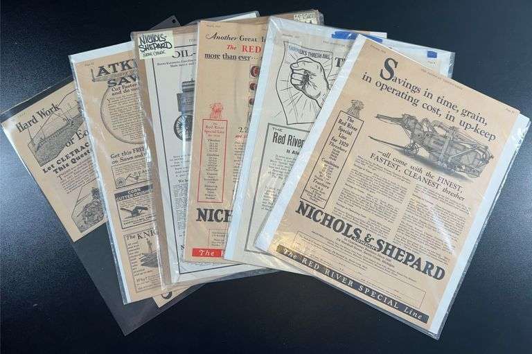 1920s Nichols & Shepard Co. The Red River Special Line Ad Posters