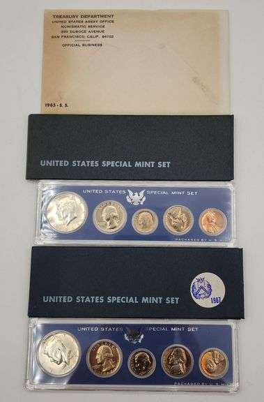 1965-1966-1967 United States Special Mint Sets In Original Packaging-40% Silver Half Dollars