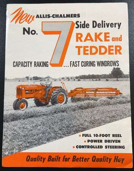 Double-Sided Allis-Chalmers No. 7 Side Delivery Rake & Tedder Advertisement