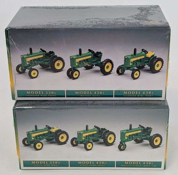 (2) 1/64 Ertl John Deere Historical Tractor Sets