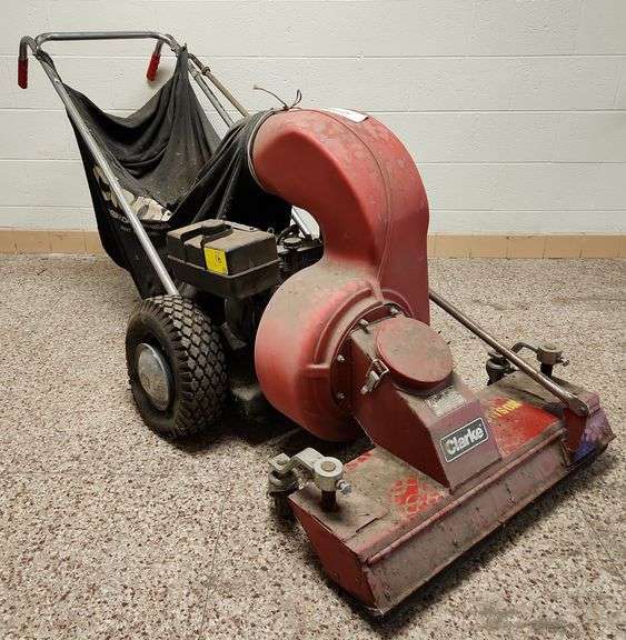 Clarke LV-30 Leaf Vacuum, Walk Behind, 30" Vacuum, 6 HP Tecumseh Gasoline Engine, 11 Cubic Feet Bag