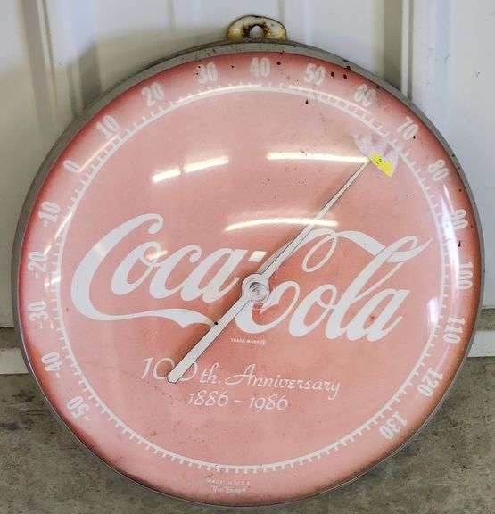 Coca Cola 100th Anniversary Wall Thermometer
