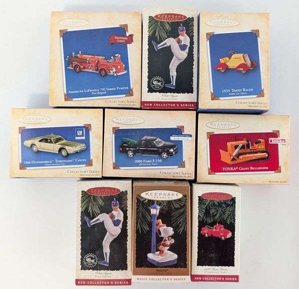 (9) Miscellaneous Hallmark Ornaments