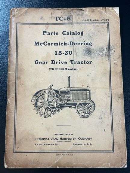 (AA) International Harvester Parts Catalog