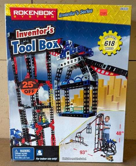 New In Box Rokenbok System  Inventor’s Series Inventor’s Tool Box, 04333