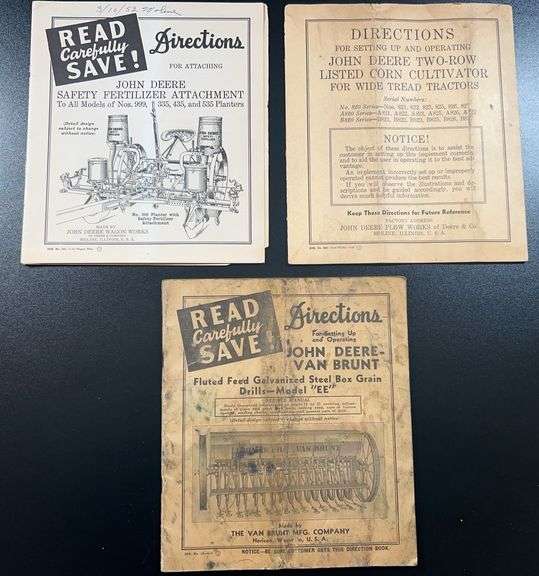 (AE) John Deere Instruction Manuals