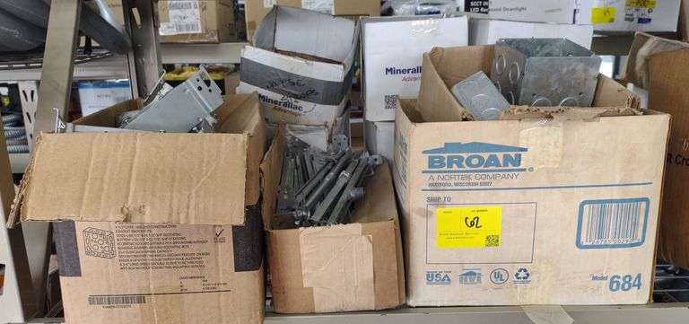 Square Electrical Boxes & Adjustable Bar Hangers