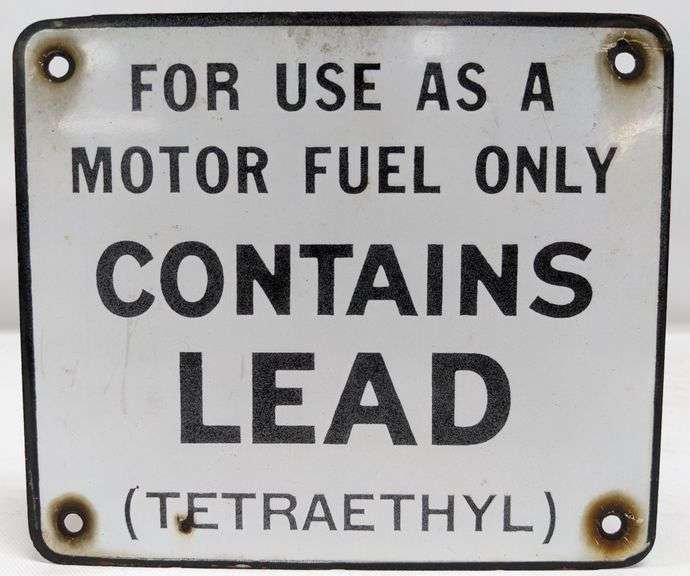 Vintage Porcelain Gas Pump Sign