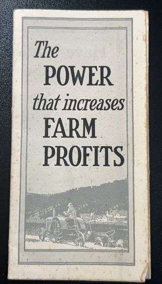 (AA) International Harvester “The Power That Increases Farm Profits” Brochure