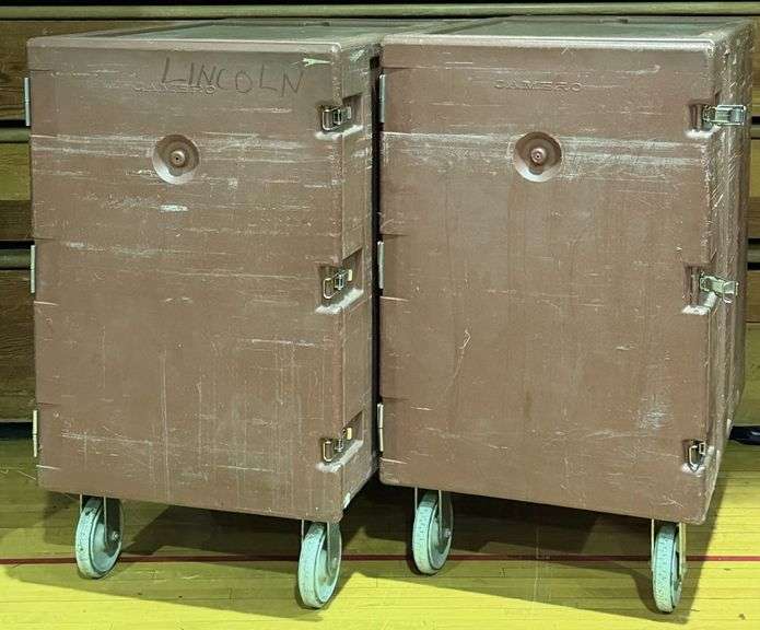 (2) Cambro Insulated Food Carts