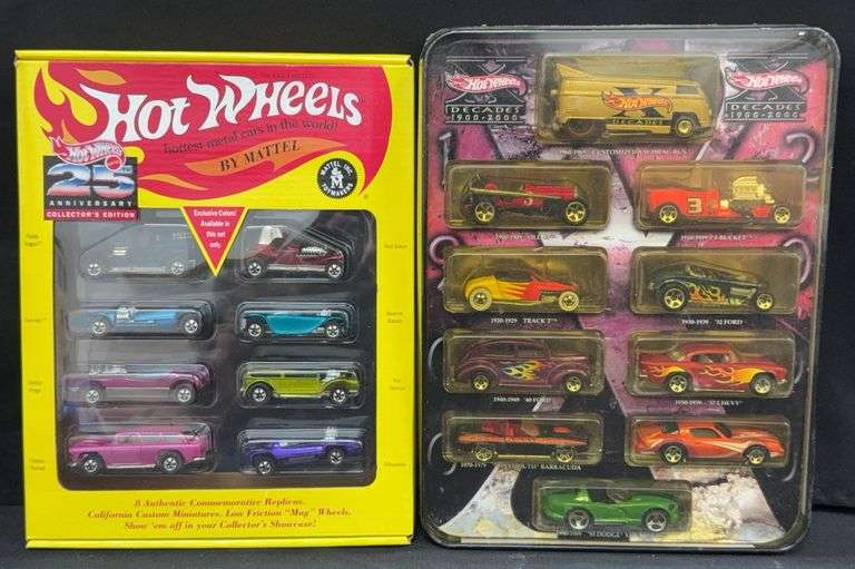 (AY) Hot Wheels Multi-Car Box Sets, 1:64 Scale - Kraft Auction Service, LLC