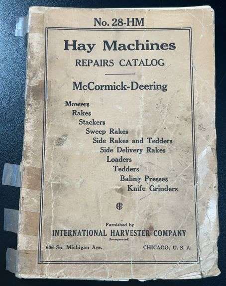 (AA) International Harvester Repairs Catalog