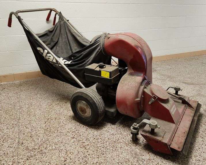 Clarke LV-30 Leaf Vacuum, Walk Behind, 30" Vacuum, 6 HP Tecumseh Gasoline Engine, 11 Cubic Feet Bag