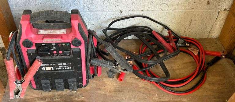 Cen-Tech 4-In-1 Portable Power Pack And Jumper Cables