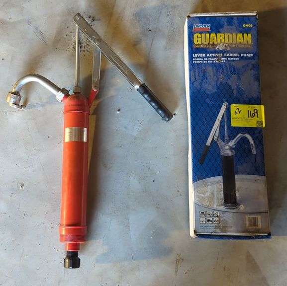 Zee-Line & Lincoln Guardian Lever Action Barrel Pump - Kraft Auction ...