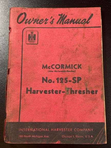 (AB) International Harvester Owners Manual