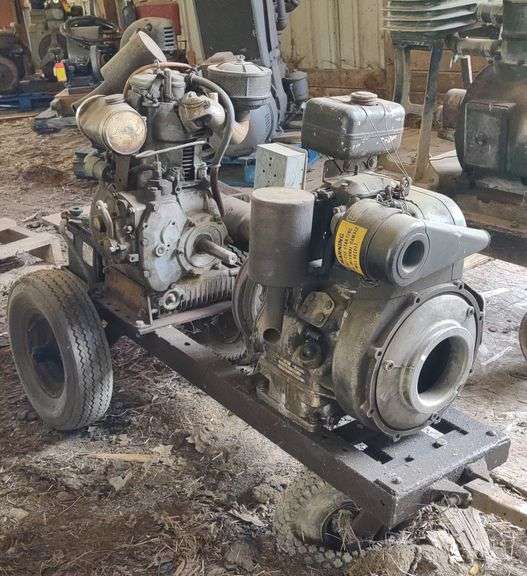 Wisconsin Diesel And Petter Diesel Engines on Cart