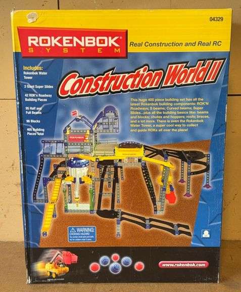 New In Box Rokenbok System Construction World II Play Set, 04329