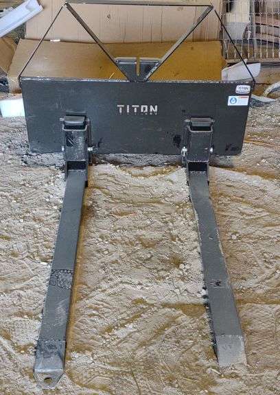 Titan Pin-On Pallet Fork Skid Steer Attachment