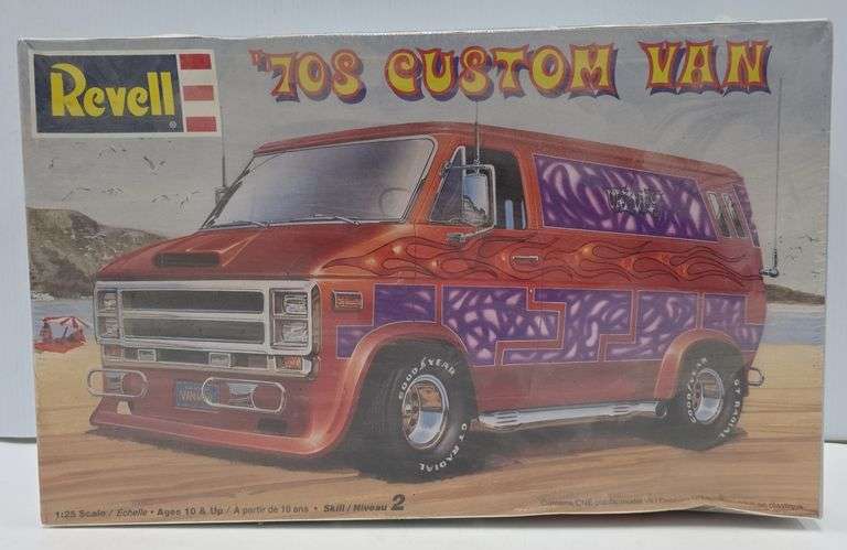 (AN) Revell 1970s Custom Van 1/25 Scale Model Kit - Kraft Auction ...