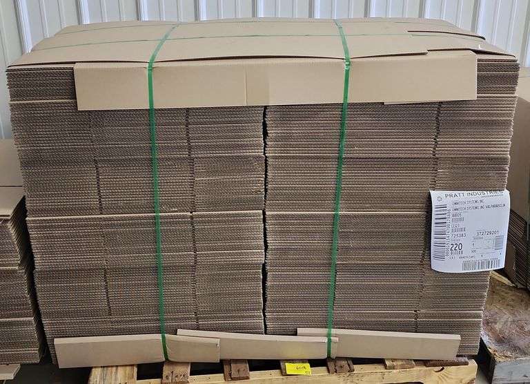 Pallet Lot Of Cardboard Boxes