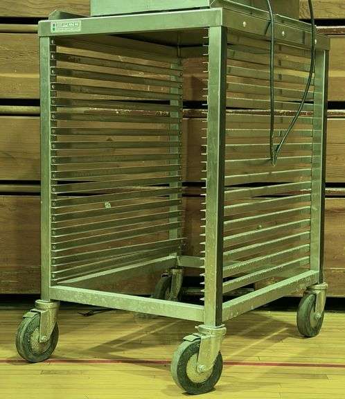Epco Mobile Bun Pan Rack Model S3001ST0, 27"×21"×36"