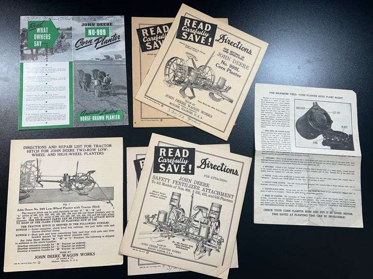 (AE)  Miscellaneous John Deere Instruction Manuals