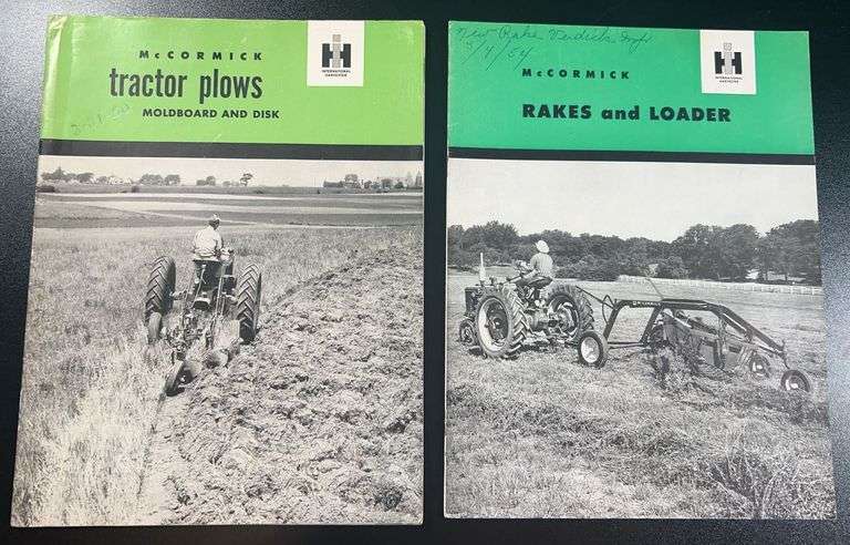 (AE) McCormick Tractor Plows & McCormack Rakes And Loaders Informational Booklets