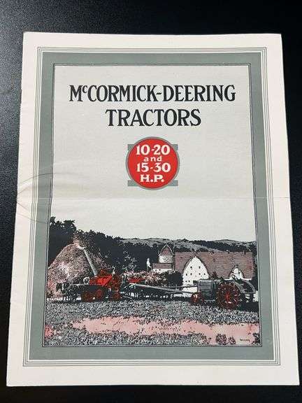 (AA) McCormick-Deering Tractors 10-20 & 15-30 H.P “More Power To You” Catalog